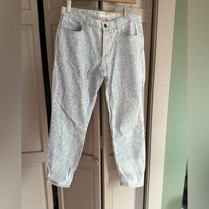 Joes light blue slim patterned jeans